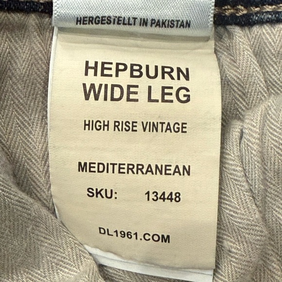 DL1961 Hepburn Wide Leg Vintage Jeans - Picture 12 of 16